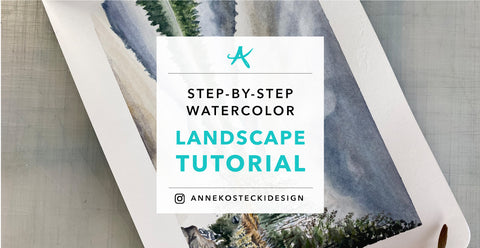 A Step-By-Step Watercolor Landscape Tutorial