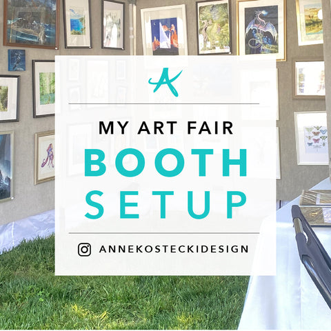 My Art Fair Booth Setup