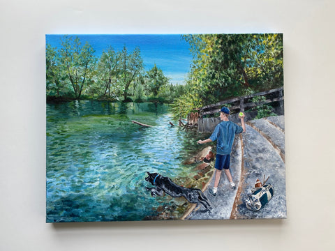 Custom Portrait: Man's Best Friend, Marymoor Park