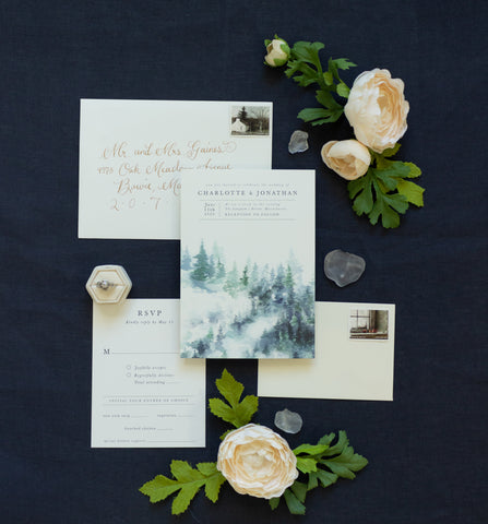 Painted Woods Wedding Invitation