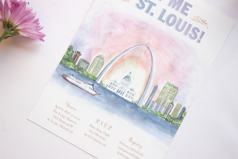 Meet Me In St. Louis Bridal Shower Invitation