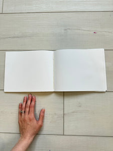 Hand-Bound Book: Pressed leaf paper, coptic stitch, 8.5 x 7 inches