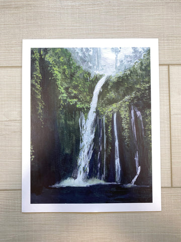 Lush Waterfall Print