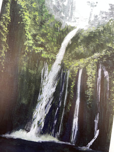 Lush Waterfall Print