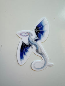Watercolor Ice Dragon Sticker