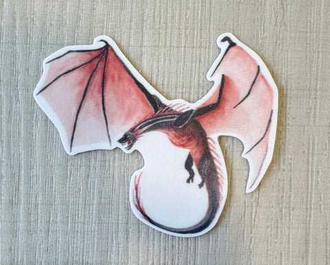 Red Fire Dragon Sticker