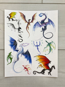 Dragon Temporary Tattoos