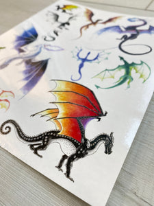 Dragon Temporary Tattoos