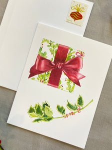 Wrapped Gift Holiday Card