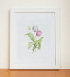 Tulips Watercolor Print
