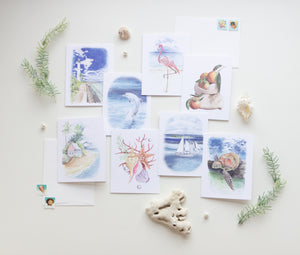 Watercolor Ocean Cards