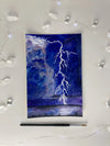 Lightning Strike Original Watercolor Painting