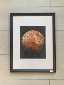 Mars Original Watercolor, Framed