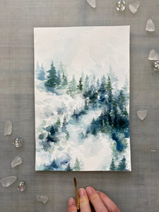 Misty Woods Original Painting (Choice of Frame)