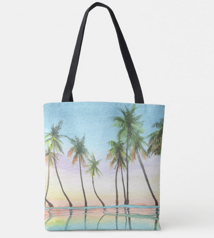 Tropical Palms Tote Bag